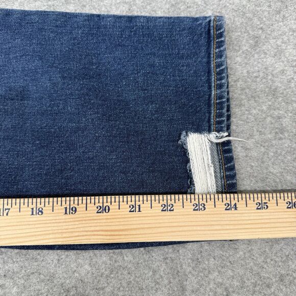 Hudson Remi Straight Crop High-Rise Jeans Women's 30‎ Blue Distressed Fit 32x24 - Picture 9 of 10